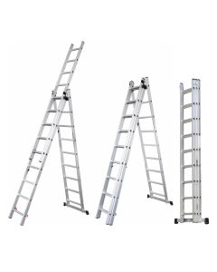 Escalera Aluminio de Extensión 3x8 Escalones