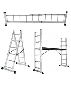 Escalera Aluminio Tipo Andamio 2x6 Escalones