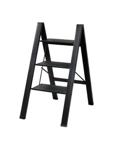 Escalera Aluminio Negro 3 Escalones